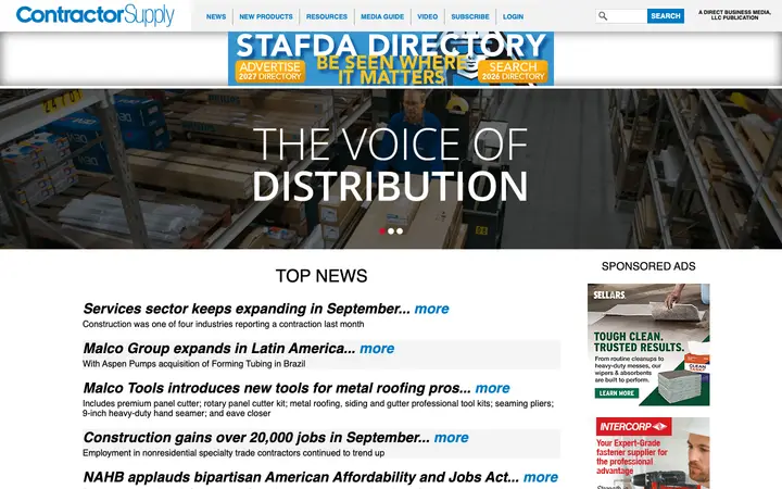 contractorsupplymagazine.com homepage