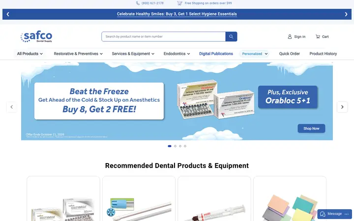 safcodental.com homepage