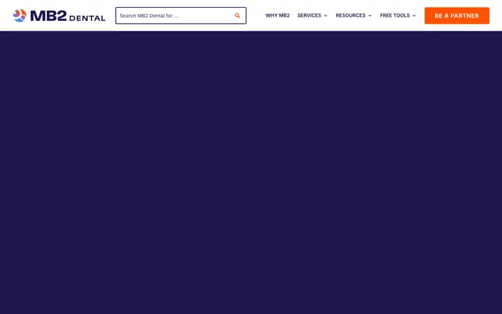 mb2dental.com homepage