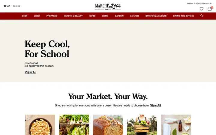 marcheleos.com homepage