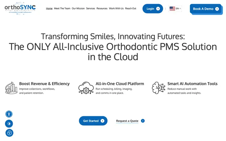 orthosync.ai homepage