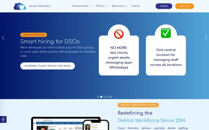 go.clouddentistry.com homepage