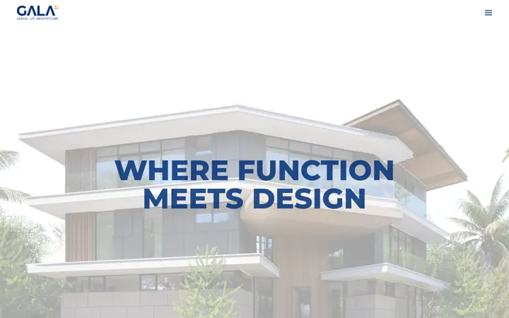 gala-architecture.com homepage