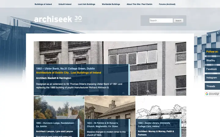 archiseek.com homepage