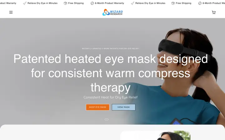 wizardresearch.com homepage