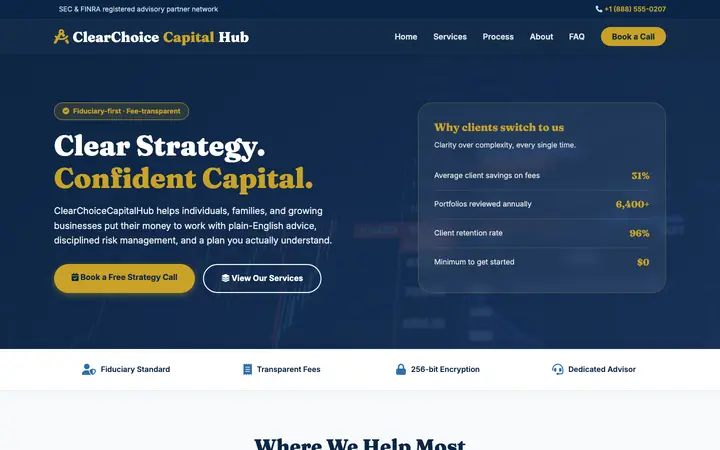 clearchoicecapitalhub.com homepage