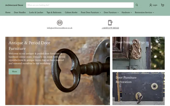 architecturaldecor.co.uk homepage
