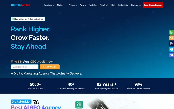 digitalguider.com homepage