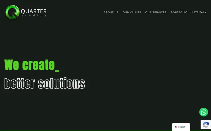 quarterstudios.net homepage