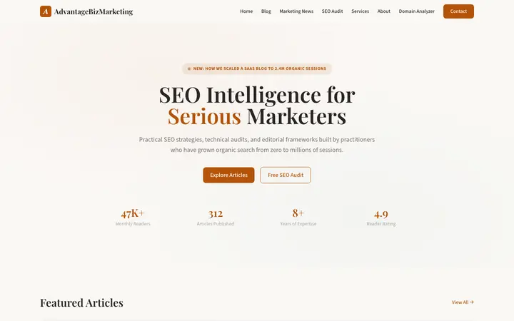 advantagebizmarketing.com homepage