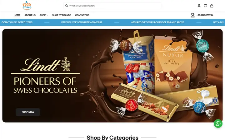afoodstudio.in homepage