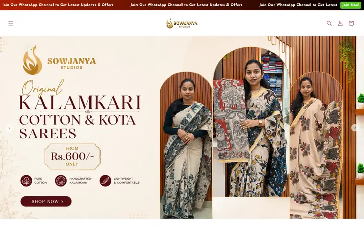 sowjanyastudios.com homepage