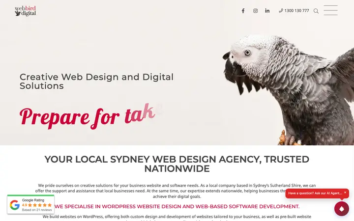 web.bird.digital homepage