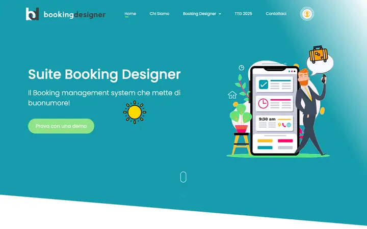 bookingdesigner.com homepage