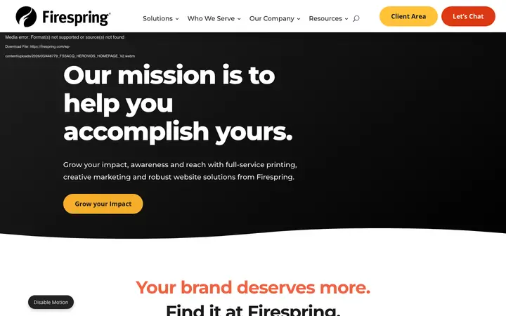 firespring.com homepage