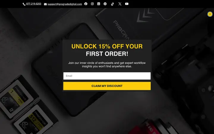 progradedigital.com homepage