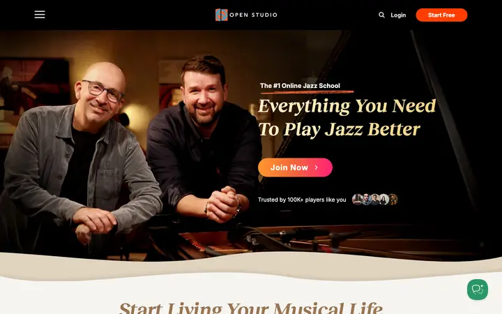 openstudiojazz.com homepage