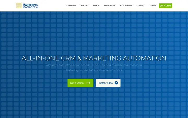 mirabelsmarketingmanager.com homepage