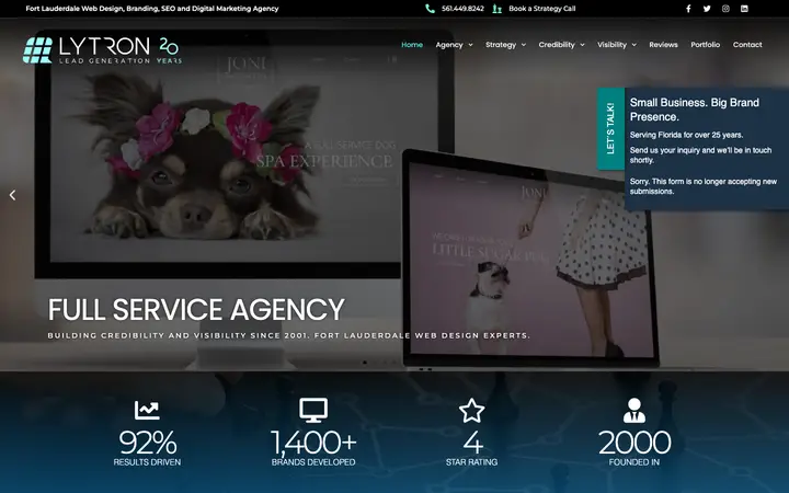 lytrondesign.com homepage