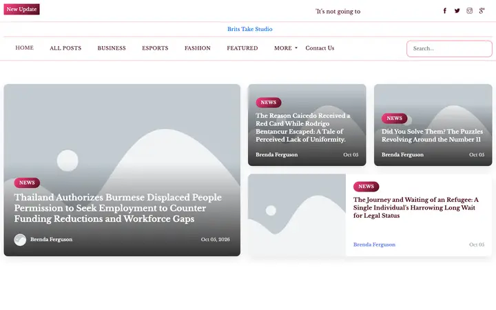 britstakestudio.uk homepage