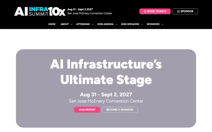 ai-infra-summit.com homepage on desktop