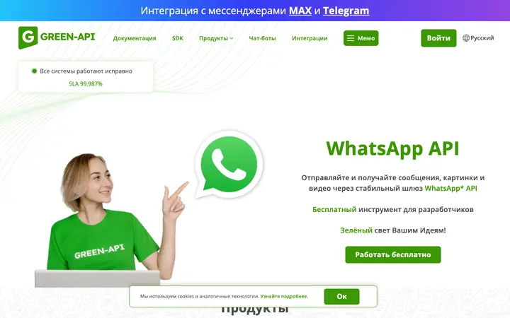 green-api.com homepage