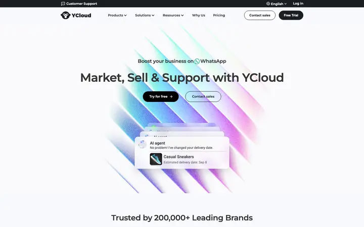 ycloud.com homepage