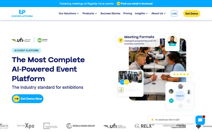 expoplatform.com homepage