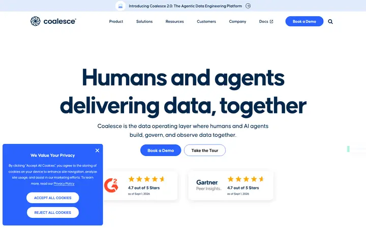 coalesce.io homepage