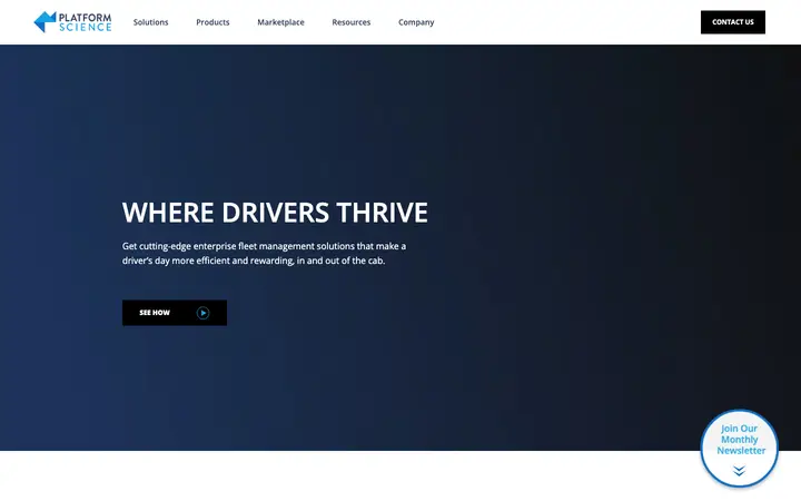 platformscience.com homepage