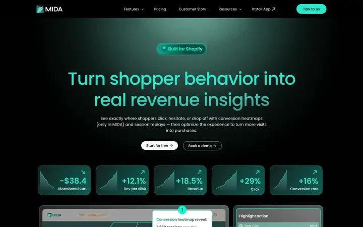 mida-app.io homepage