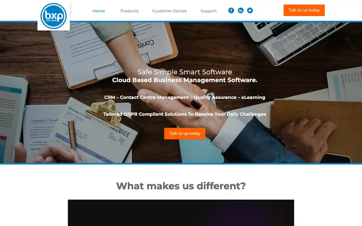bxpsoftware.com homepage