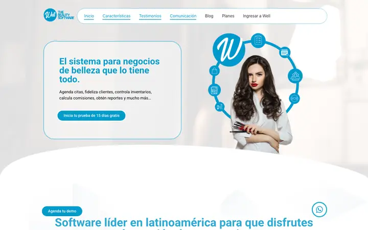 wellsalonsoftware.com homepage