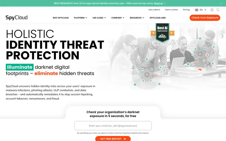 spycloud.com homepage