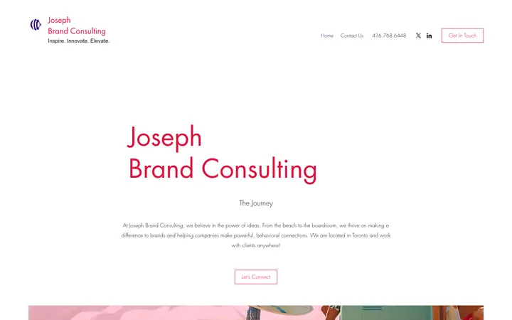 josephbrandconsulting.com homepage
