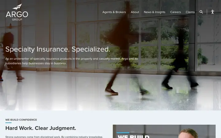 argogroup.com homepage