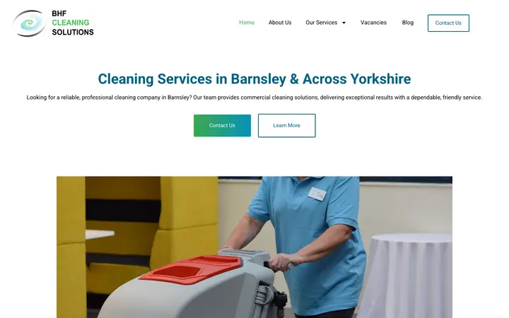 bhfcleaningsolutions.co.uk homepage