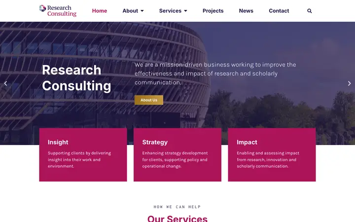 research-consulting.com homepage
