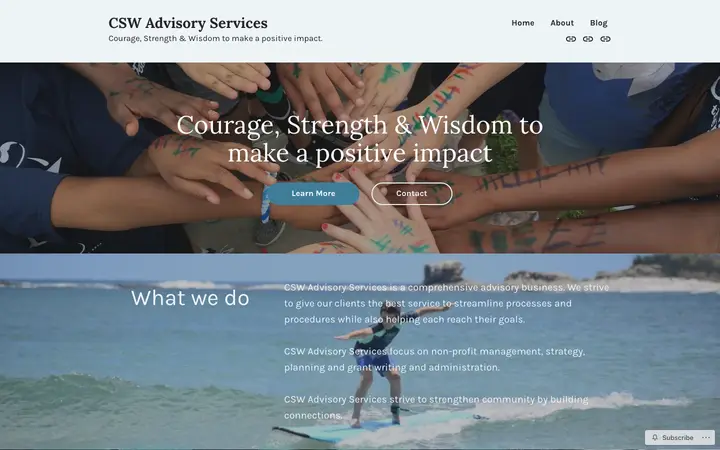 cswadvisoryservices.com homepage