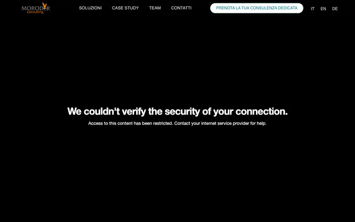 moroderconsulting.com homepage
