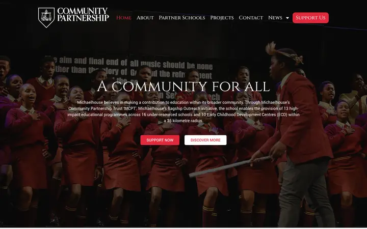 mcommunitypartnerships.com homepage