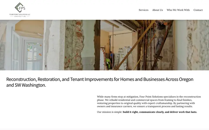 fourpointsolutionsnw.com homepage