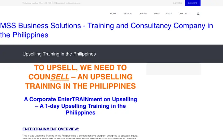 mssbizsolutions.com homepage