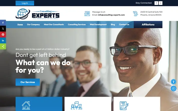 consulting-experts.com homepage