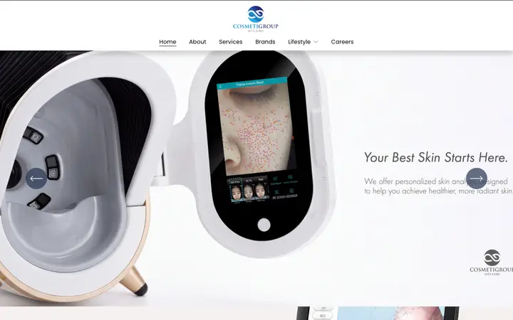 cosmetigroup.com homepage
