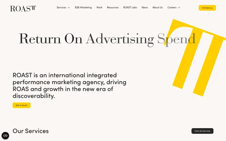 weareroast.com homepage