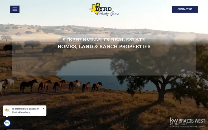 byrdrealtygrouptx.com homepage