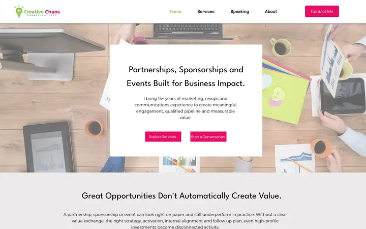 creativechaosgroup.com homepage
