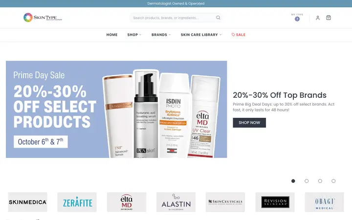 skintypesolutions.com homepage