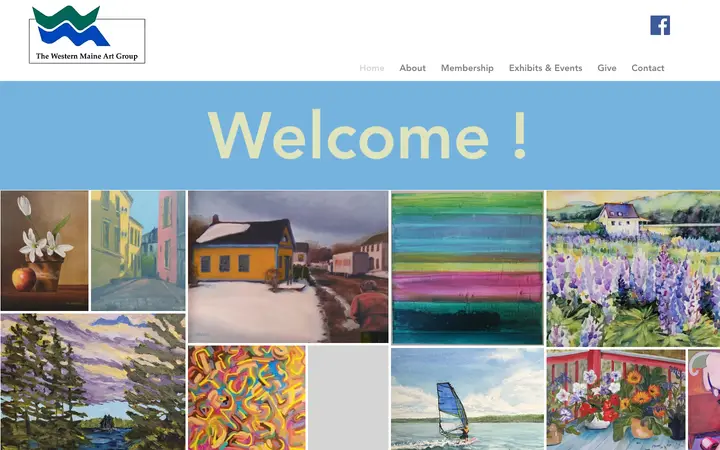westernmaineartgroup.org homepage